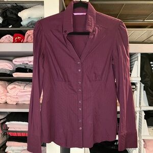 Smart Set Merlot Long Sleeve Dress Shirt